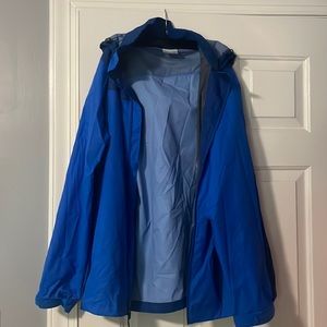 Blue Columbia Rain Jacket Size Small